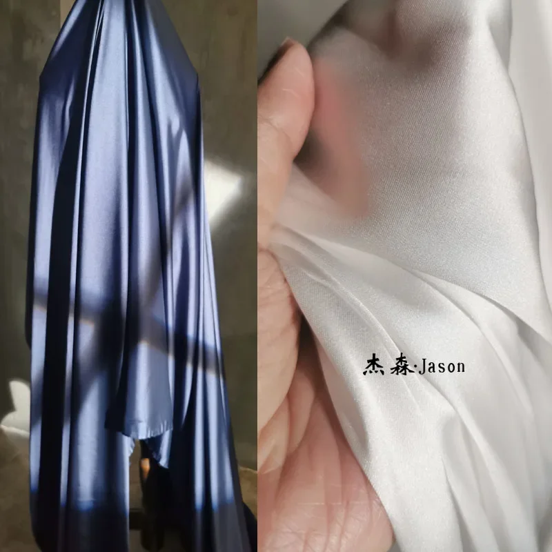 Satin Fabric Sagging Sensation Simulation Silk Cheongsam Shirt Pajama Hanfu Wedding Dress Designer for Clothing Diy Sewing