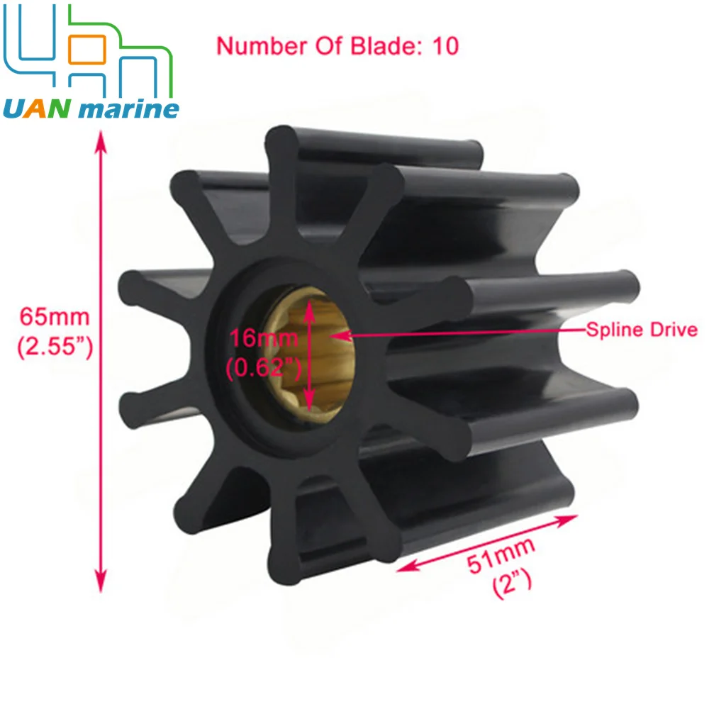 3588475 Sea Water Cooling Pump Impeller Kit For Volvo Penta  3588475 3584062 CEF 500114 JMP 7426-01 Yanmar 127610-42200