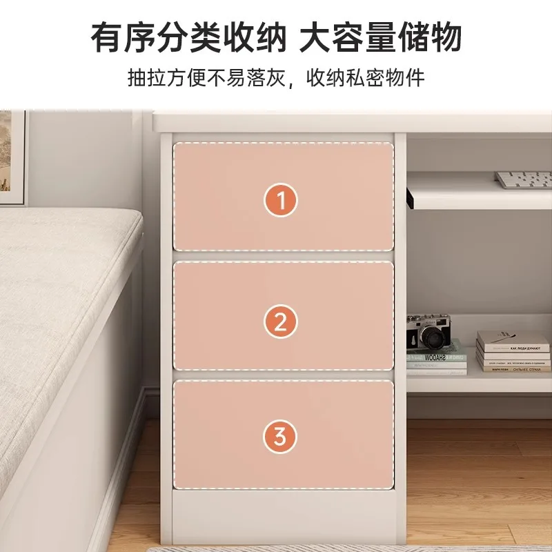 postmodernComputer desk Desktop desk Student home bedroom Study table Simple workbench with drawers