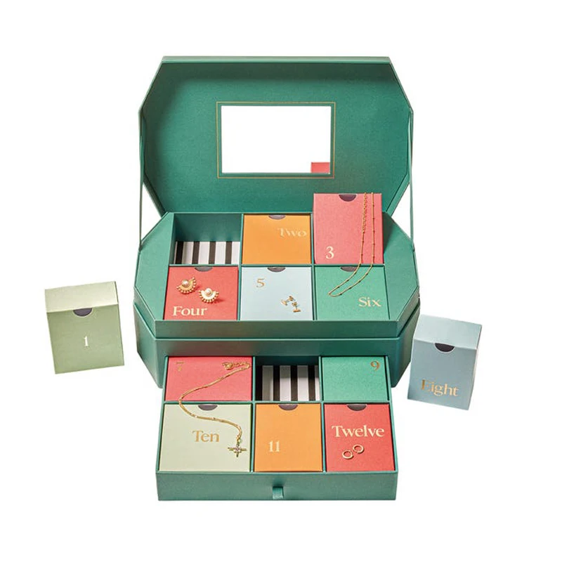 

Customization.Supplier Printing Paper Box Low Moq Custom Jewelry Advent Calendar Box with Magnetic Closure