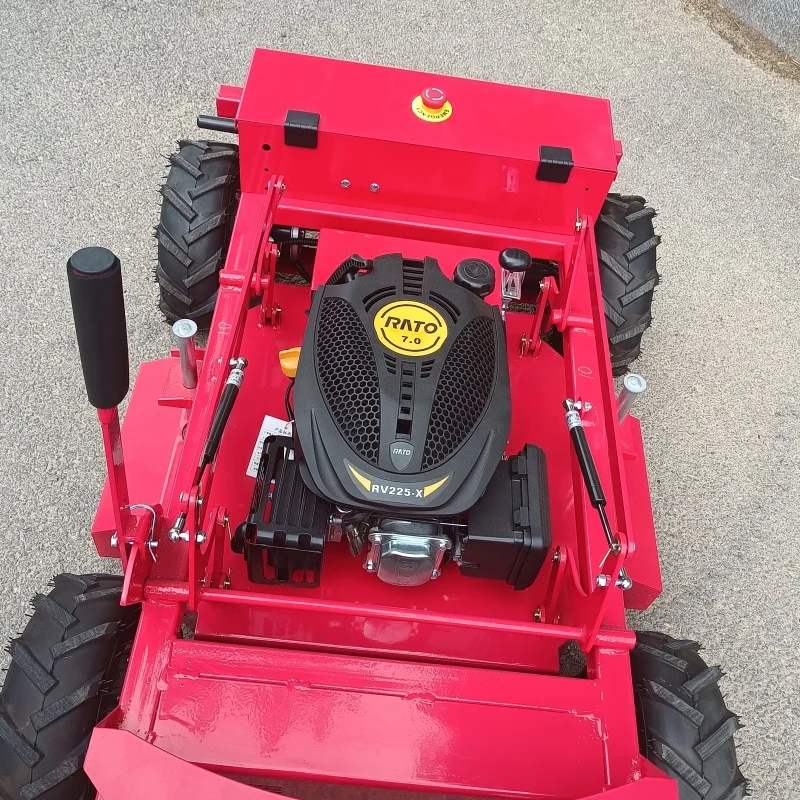 カスタマイズ可能な産業用小型四輪駆動芝刈り機、リモコン付き、農業用芝刈り機