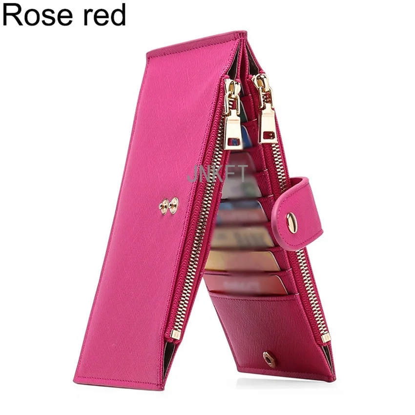 Fashion RFID Women's PU Leather Wallet Multifunction Card Holder Clutch Wallet Coins Purse Billfold