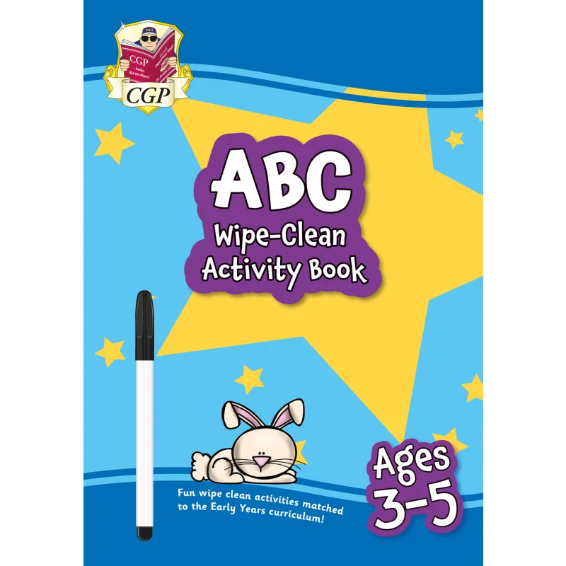 

New ABC WipeClean Activity Book For Ages 35 With Pen CGP Coordination Group Publications 9781789089684 Book