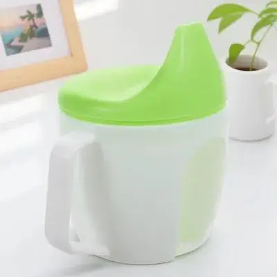 Поильник-непроливайка Sippy Duckbill Cup с ручкой и мерной шкалой для малышей, обучающая бутылочка для питья, чашка для кормления младенцев