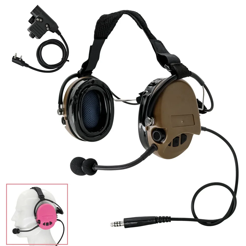 Tactical Headset TCI Liberator II Gel Earmuffs SORDIN Noise Canceling Airsoft Hunting Hearing Protection Shooting Headphones&Ptt