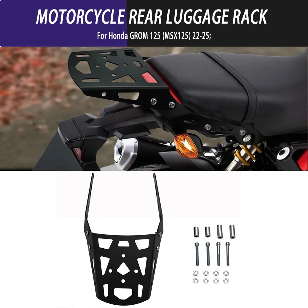 

Motorcycle Modification Parts Rear Cargo Extension Luggage Rack Holder Bracket For Honda GROM 125 (MSX125) 2022 2023 2024 2025