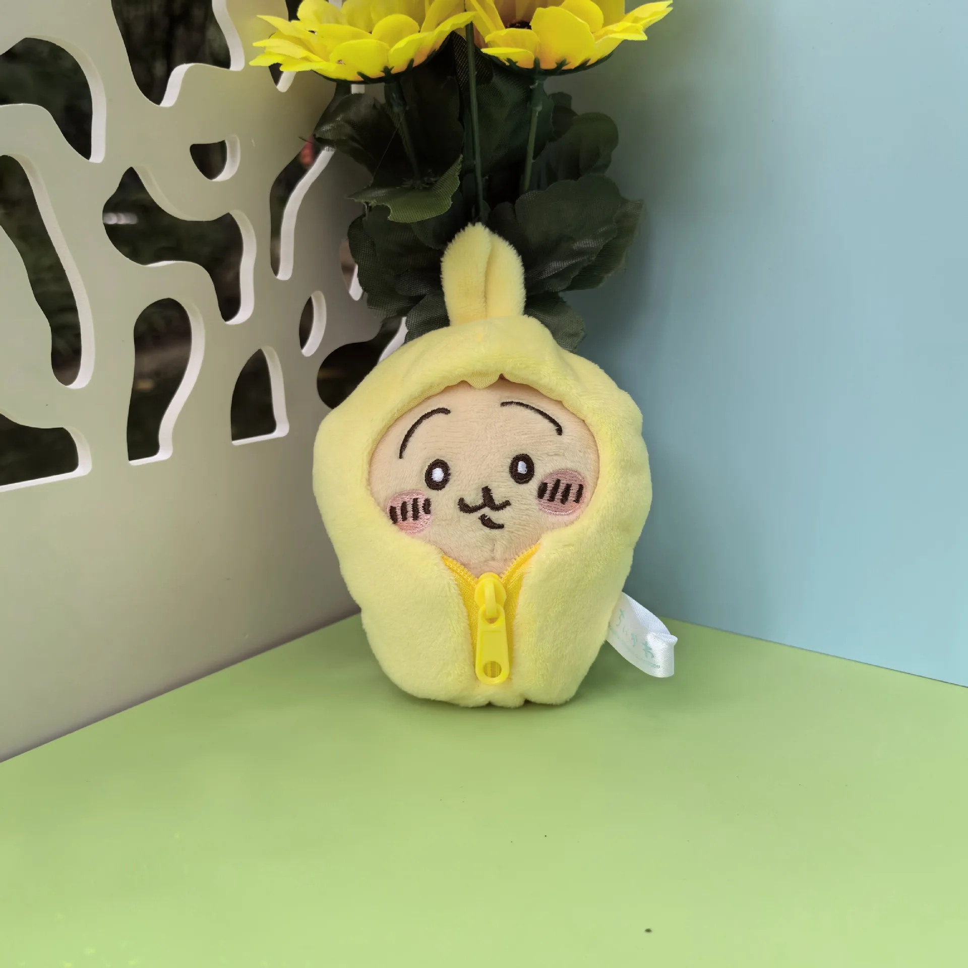 Kawaii Chiikawa Hachiware Usagi abnehmbarer Pyjama, süßer Plüsch-Rucksack-Anhänger, Schlüsselanhänger, Puppenspielzeug, Kindergeschenk