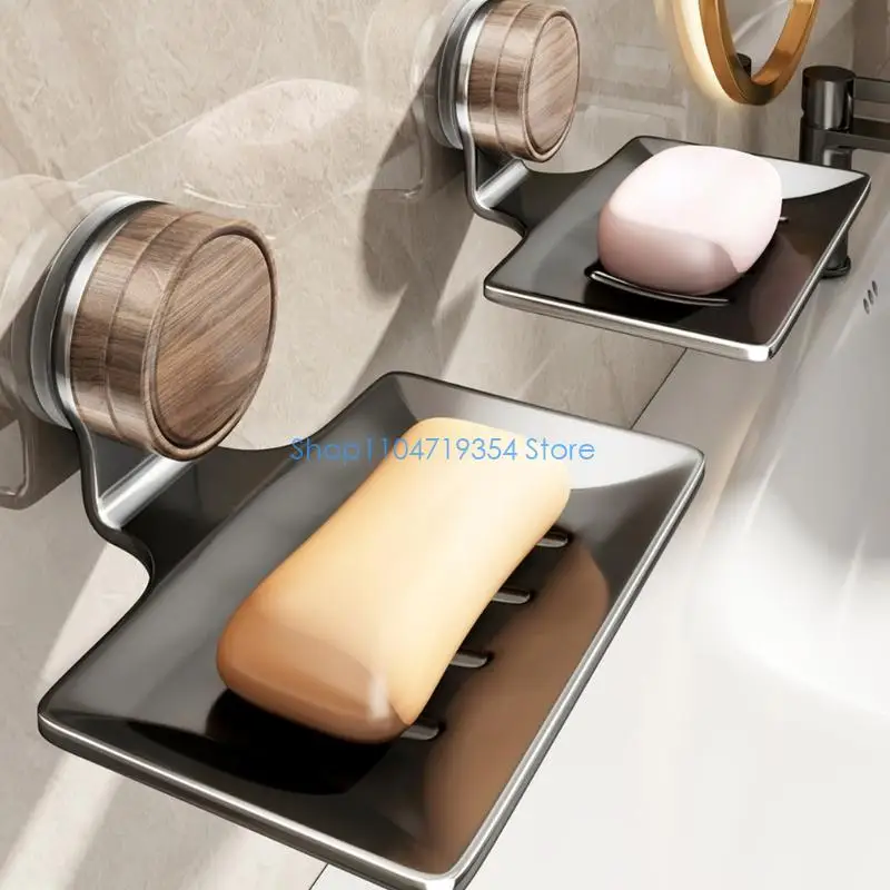 0XLD Not Hole Required Soap Dispenser Shelf Not Slip Silicone Base V Drain
