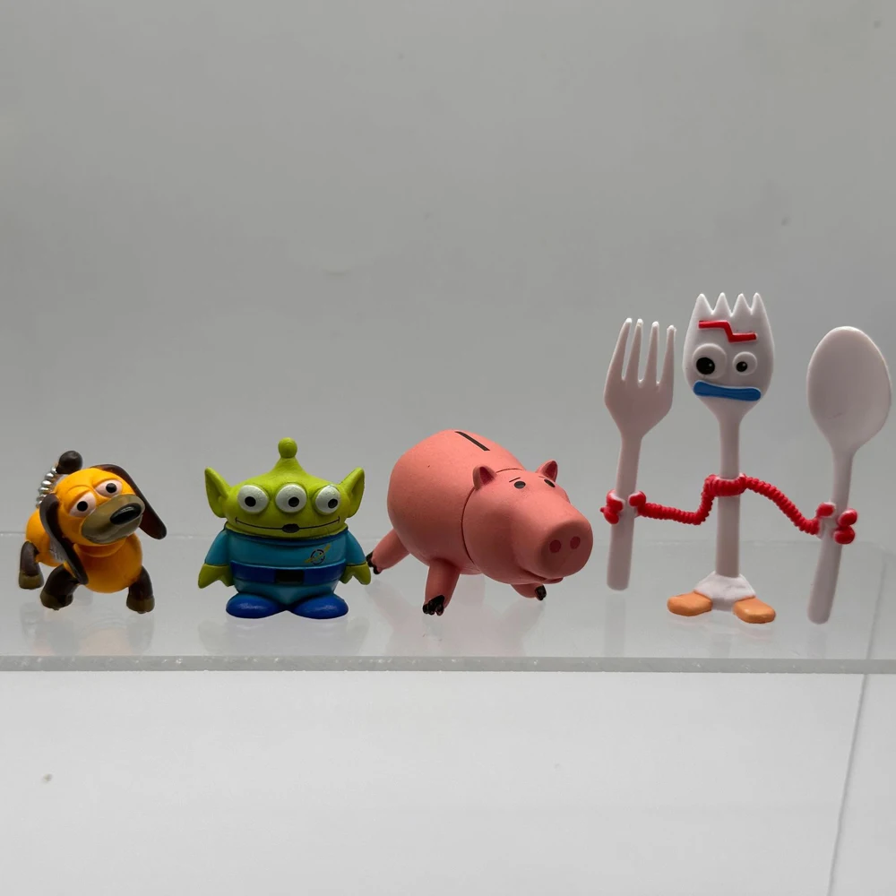 17Pcs/Set Toy Story 4 Characters Woody Buzz Lightyear Q Version Action Doll Toy Figurine Christmas Anime Decoration Gift