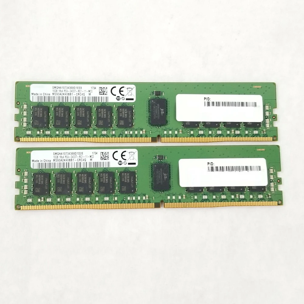 

1 шт. M393A2K40BB1-CRC4Q для Samsung RAM 16G 16 ГБ 1Rx4 DDR4 2400 PC4-2400T-R серверная память