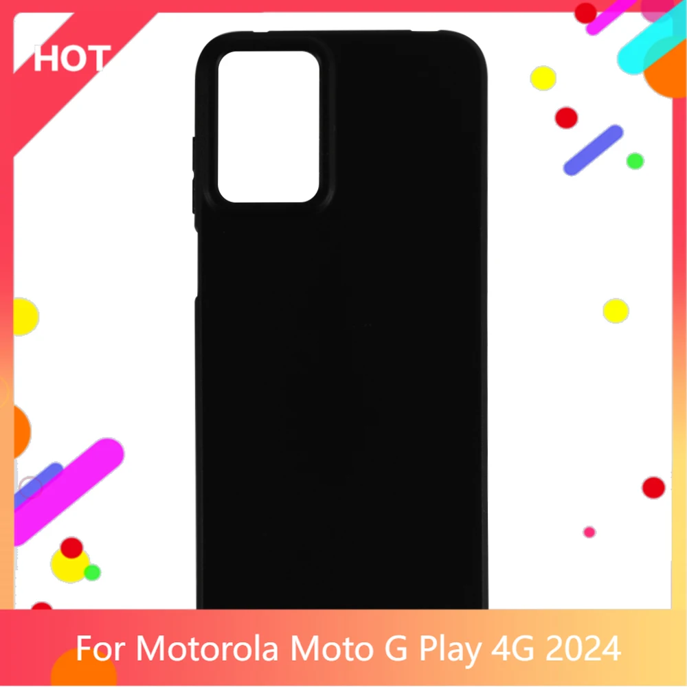 Moto G Play 4G 2024 Case Matte Soft Silicone TPU Back Cover For Motorola Moto G Play Gen 3 4G Phone Case Slim shockproo