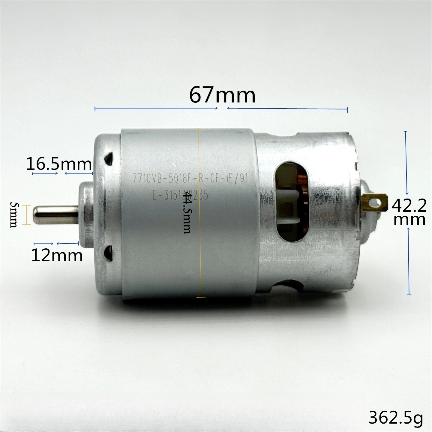 NICHIBO 42mm RS-775VC moteur DC 18V-36V 24V 11800 tr/min haute vitesse puissance avant roulement à billes 775 moteur pour outil électrique perceuse scie