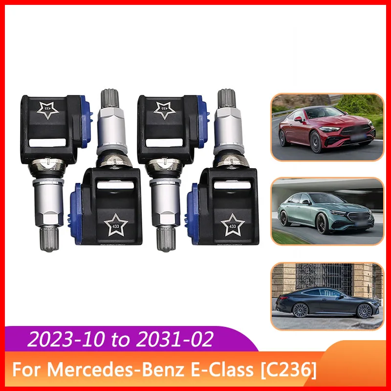 Image of 433MHZ Reifendrucksensor A0009058413 für Mercedes-Benz E-Klasse C236 C-Klasse W206 EQS V297 GLC X254 S-Klasse W223