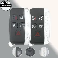 YINBO - Original replacement For Land Rover Range LR2 LR4 Fit Jaguar F-Pace F-Type XE XF XJ Remote Key Shell Case Fob 5Buttons