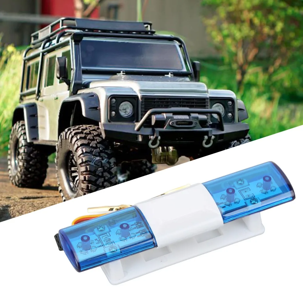 5 Modes LED Police Light Multi-Function RC Accessories Simulation Police Lamp RC Car Roof Light for CC01/D90 /Axial SCX10