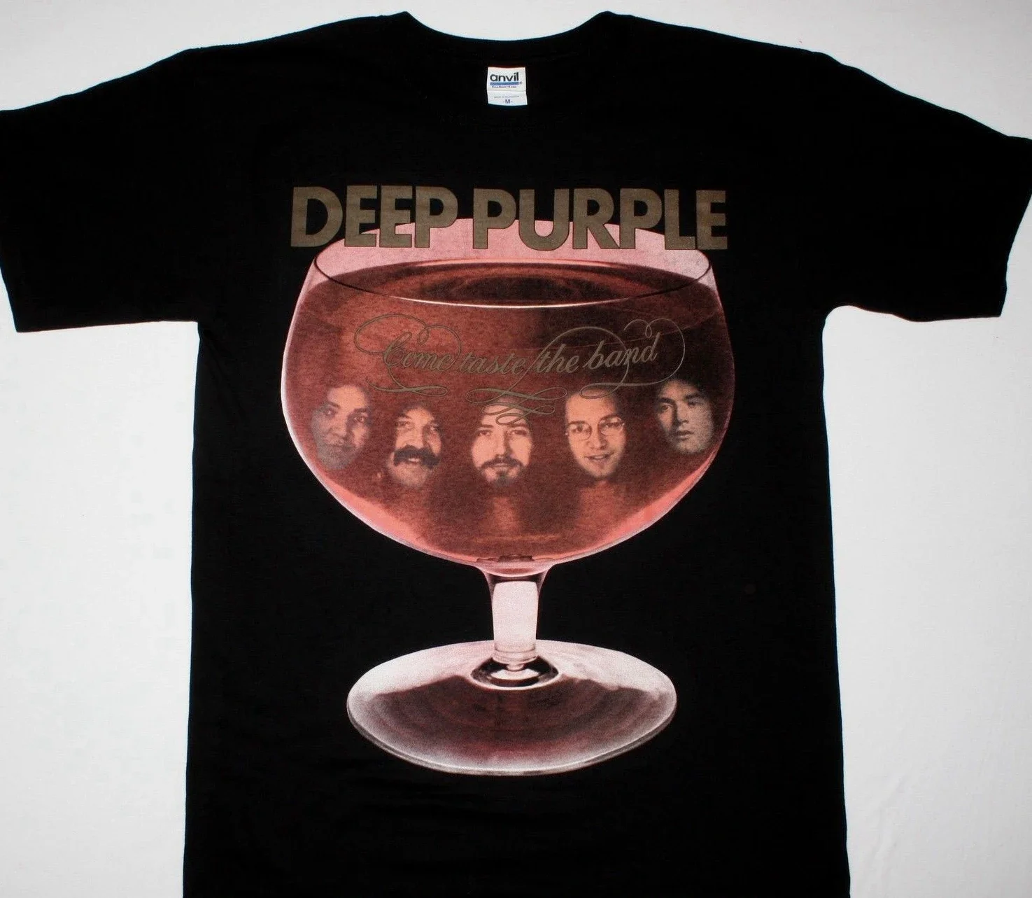 Deep Purple Come Taste The Band Black T Shirt Coverdale Bolin Hard Rock