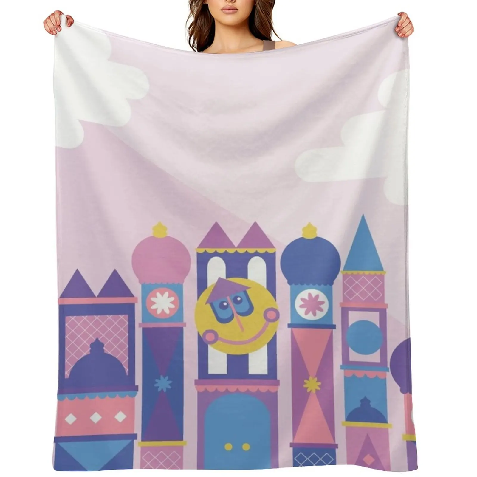 

It's a small world after all Throw Blanket Summer Cute Plaid christmas decoration Baby Blankets