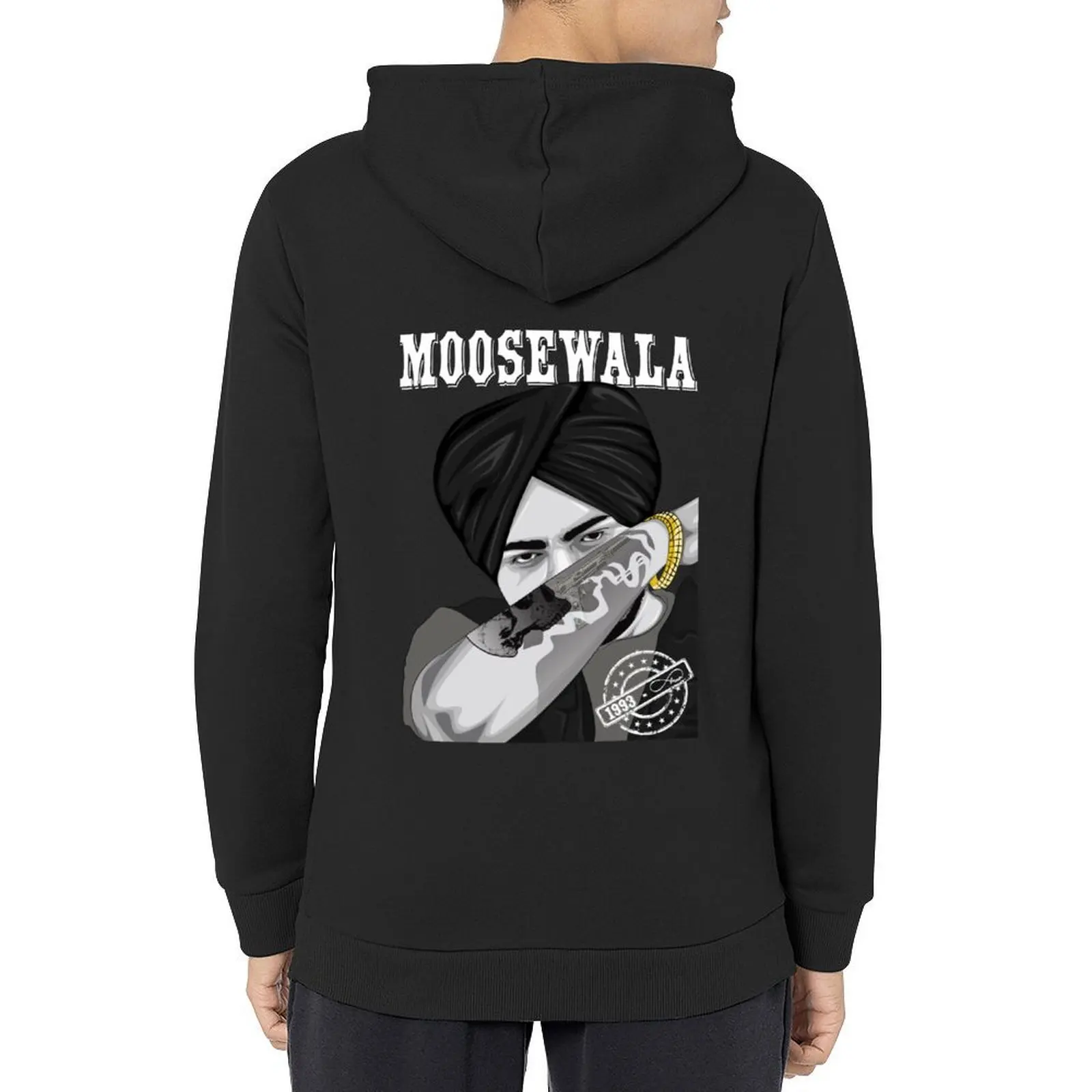 

sidhu moose wala sticker Hoodie men clothes male clothes men clothing mens hoodies