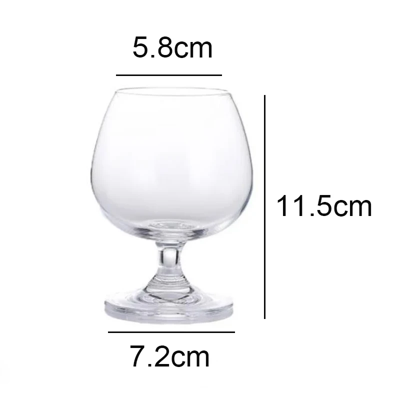 2pcs Set Red Wine Glass Transparent Grape Cup Champagne Vodka Cups Cognac Mug Drinkware Brandy Goblet Transparent Drinkware Gift