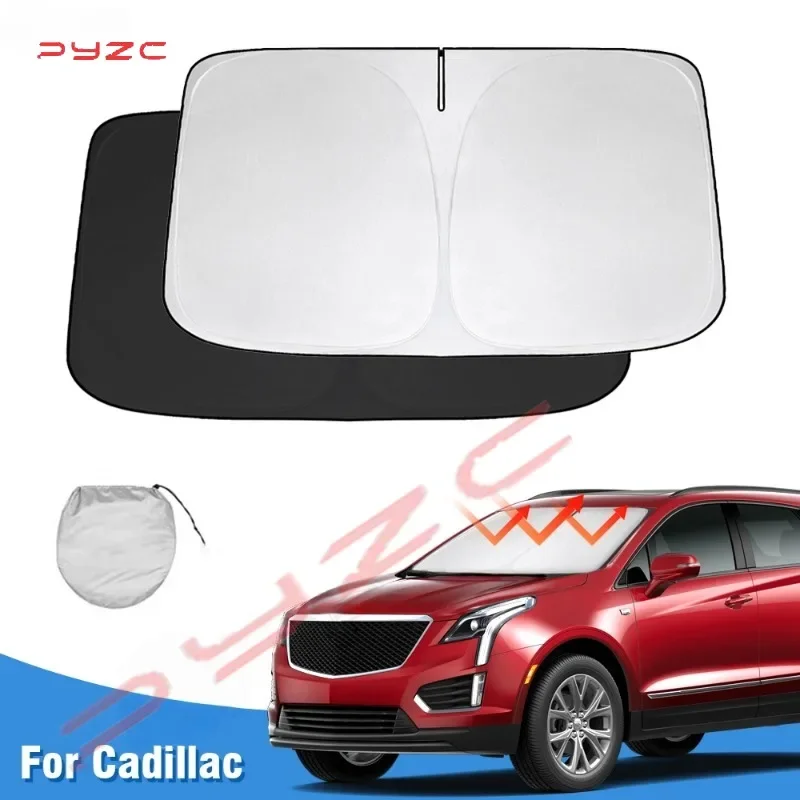 

Windshield Sun Shade for Cadillac XT5 2017 - 2021 2022 2023 Accessories Window Shade Foldable Sunshade Protector Blocks UV Rays