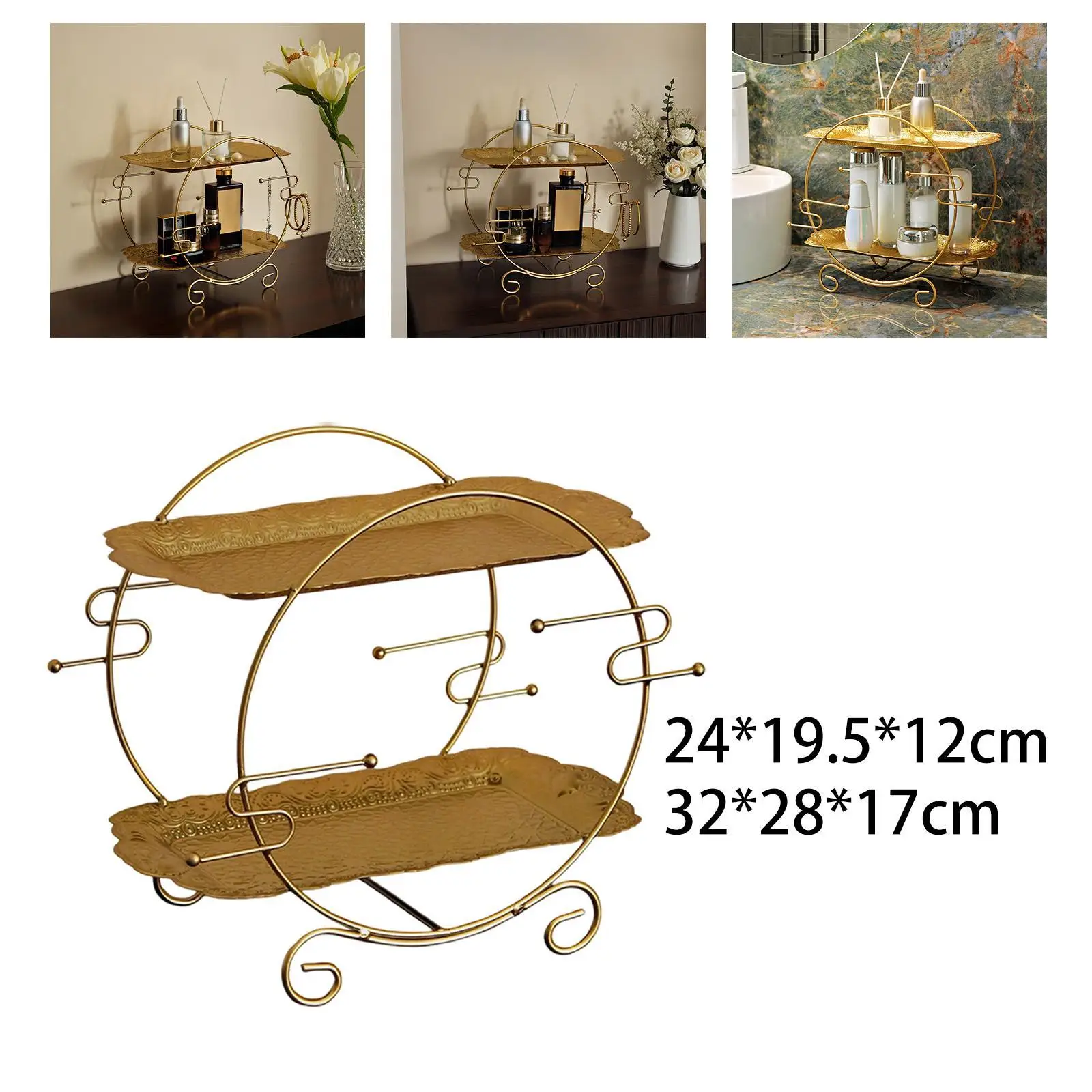 

Makeup Organizer Skincare Storage Display Rack Organization Cosmetic Holder for