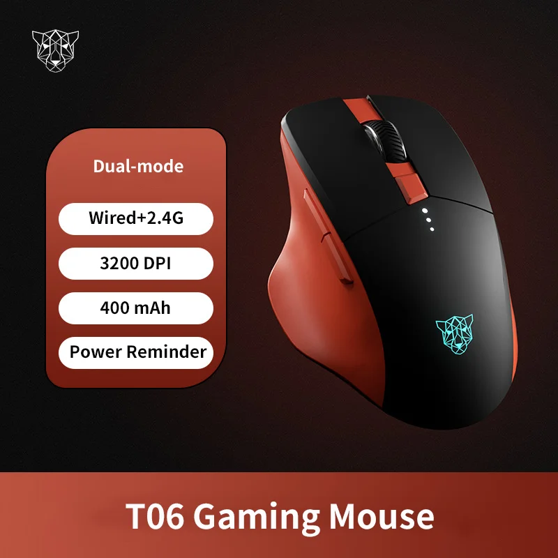 Mouse wireless da gioco cablato Mause Effetto luce RGB 3200 DPI Potenza Rminder Supporto Uso Ricarica Mouse da gioco Uso ufficio Ergonomia