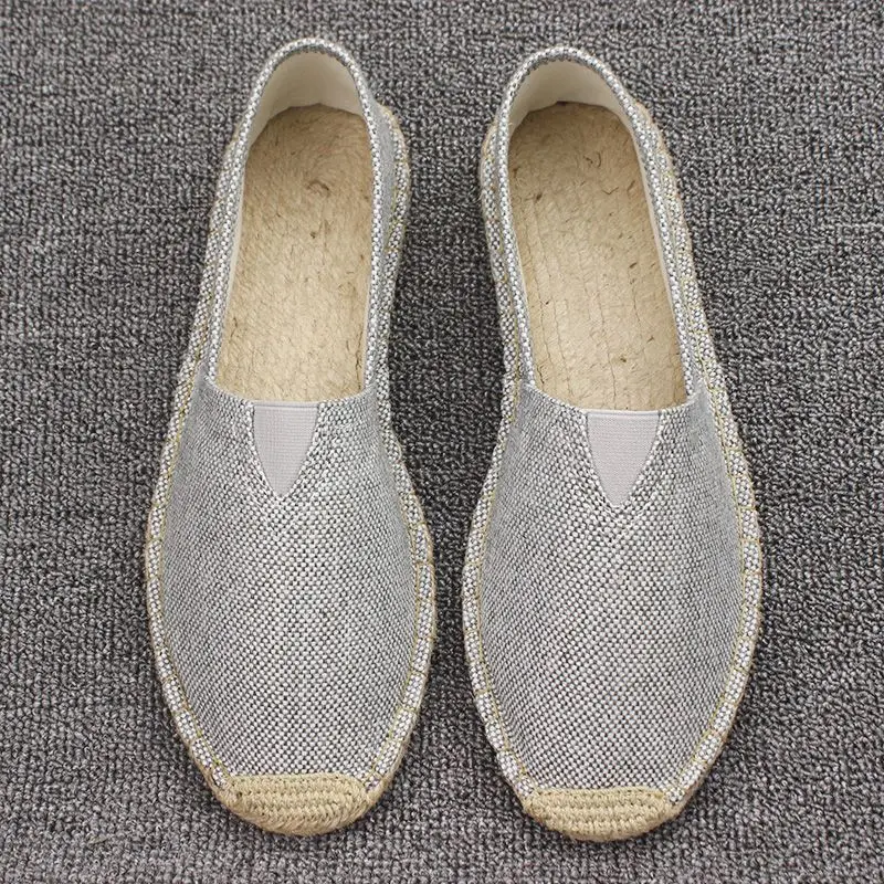 Summer Vintage Kungfu Shoes Linen straw shoes Chinese Traditional Shoes Wushu Tai Chi Old Peking Shoes Martial Art Sneaker