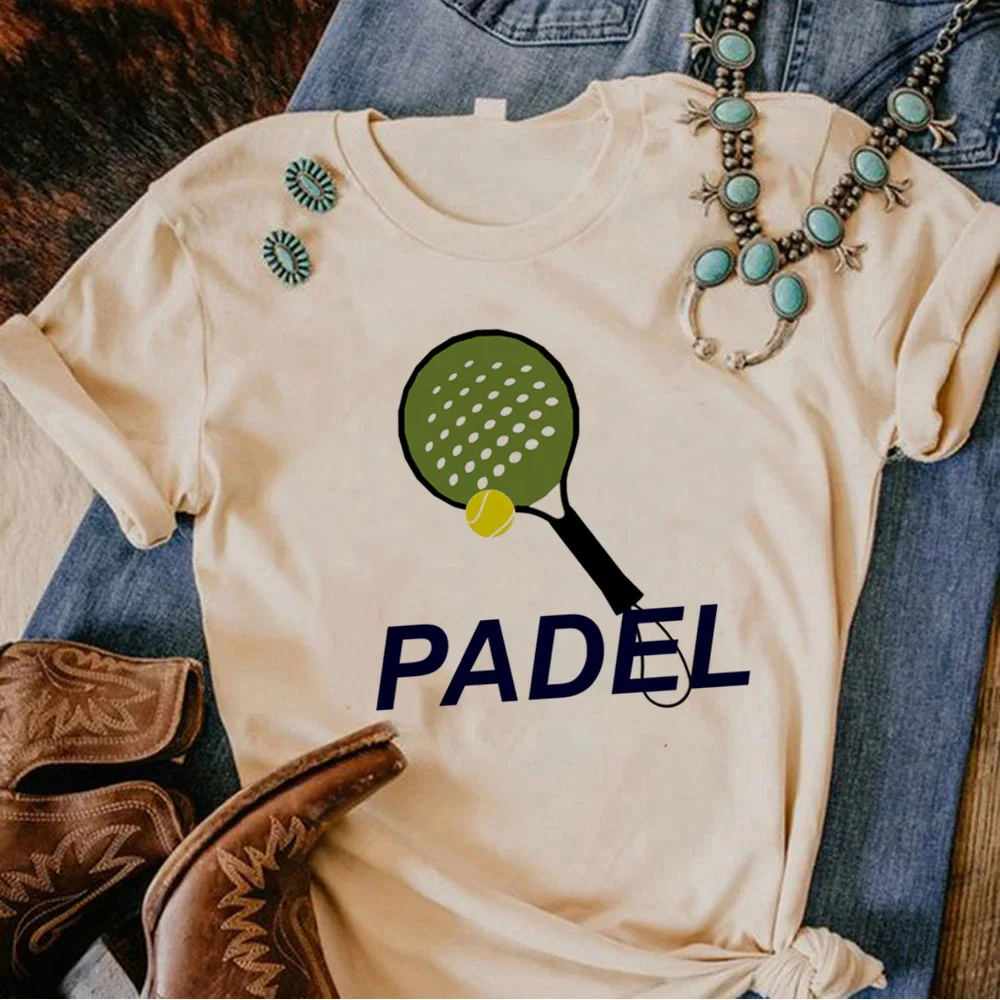 

Padel tshirt women streetwear anime top girl funny comic manga clothing