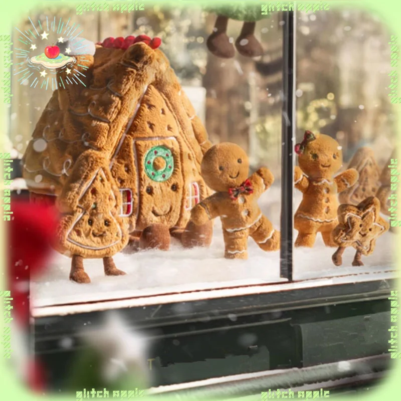 

Натуральный пряничный человечек, рождественская серия, мягкие игрушки, милые мягкие игрушки, зимние игрушки, подарки на Рождество и Хэллоуин, подарок девушке