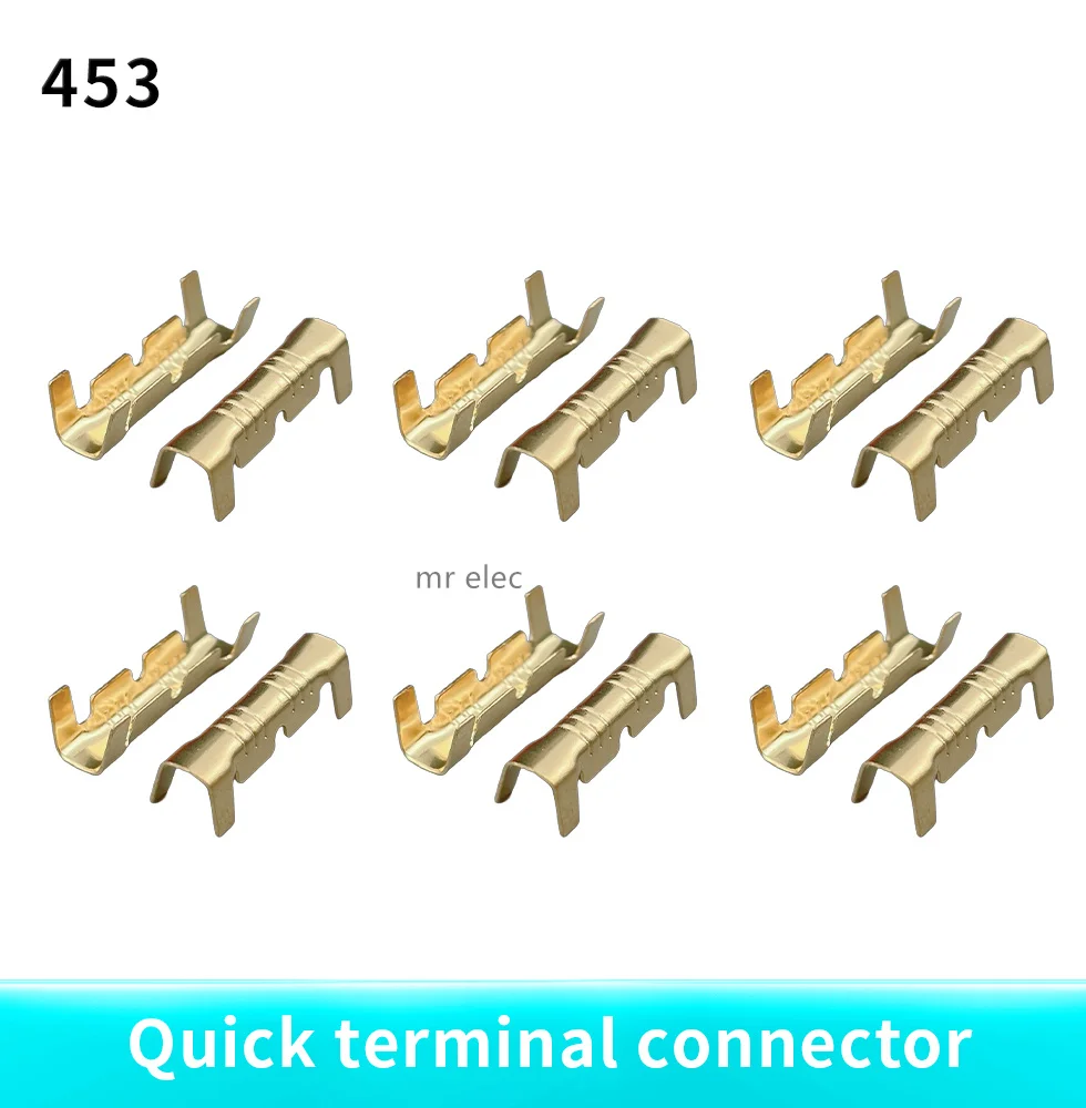 DJ453 crimping buckle/double U-shaped copper buckle 0.5-1.5mm quick wiring terminal and U-shaped docking terminal with wire buck