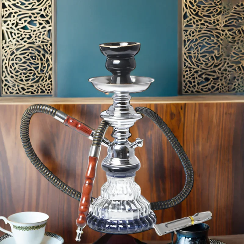 

Черный, зеленый, синий, красный, белый, маленький, 11 дюймов \ 28 см, одинарный шланг 1, полный набор кальяна для бара, роскошная курительная трубка, набор кальяна, стеклянная ваза