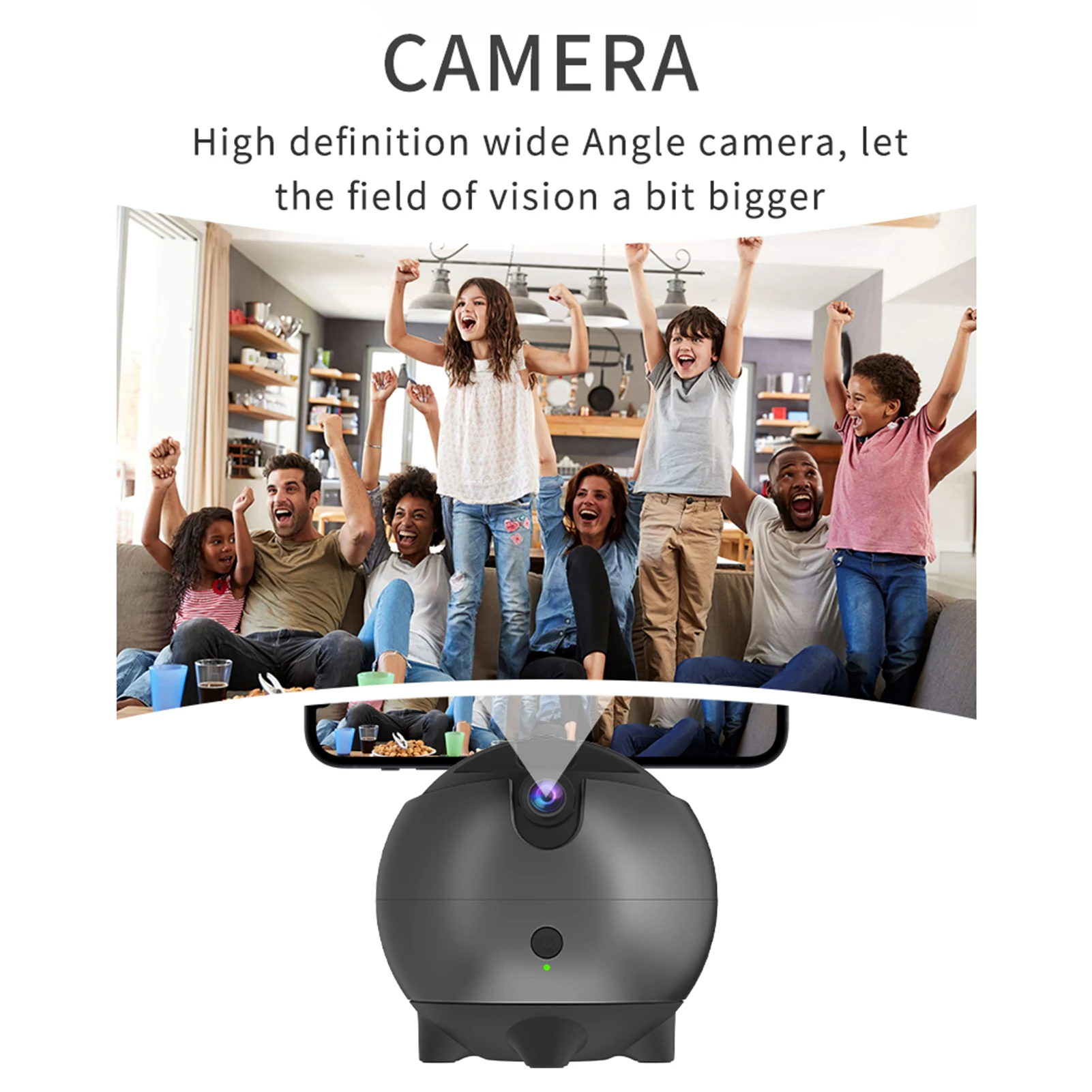 

AI Auto Face Tracking Gimbal Stabilizer Smartphone Desktop Selfie Stabilizer Phone Robot Cameraman 360°Rotation Gesture Control