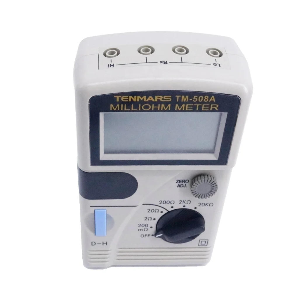 

TENMARS TM-508A Micro Resistance Meter Milliohm Meter 0.1m to 20K Ohm in 6 Positions Low Ohmmeter Milliohmmeter