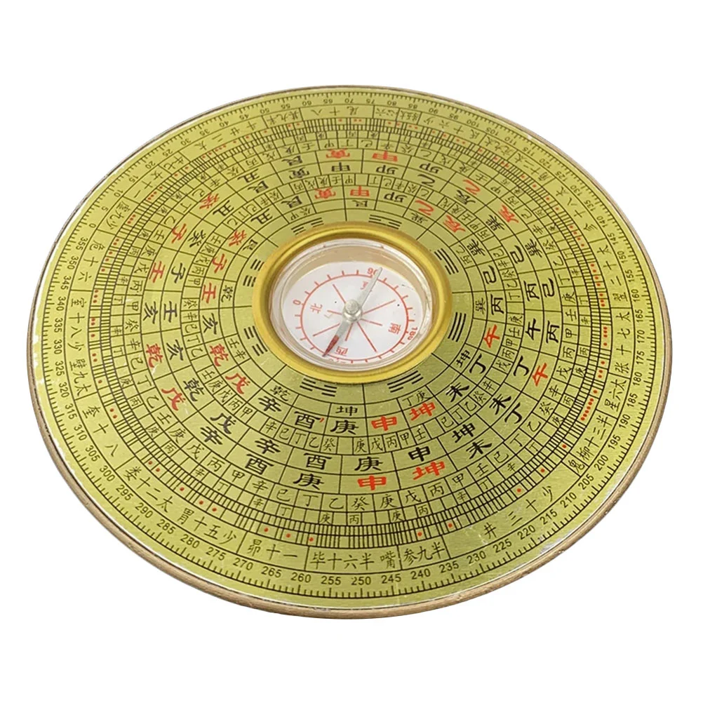 Compass Portable Retro Chinese Decorate Lightweight Taoist Outdoor Decorative Alloy Camping