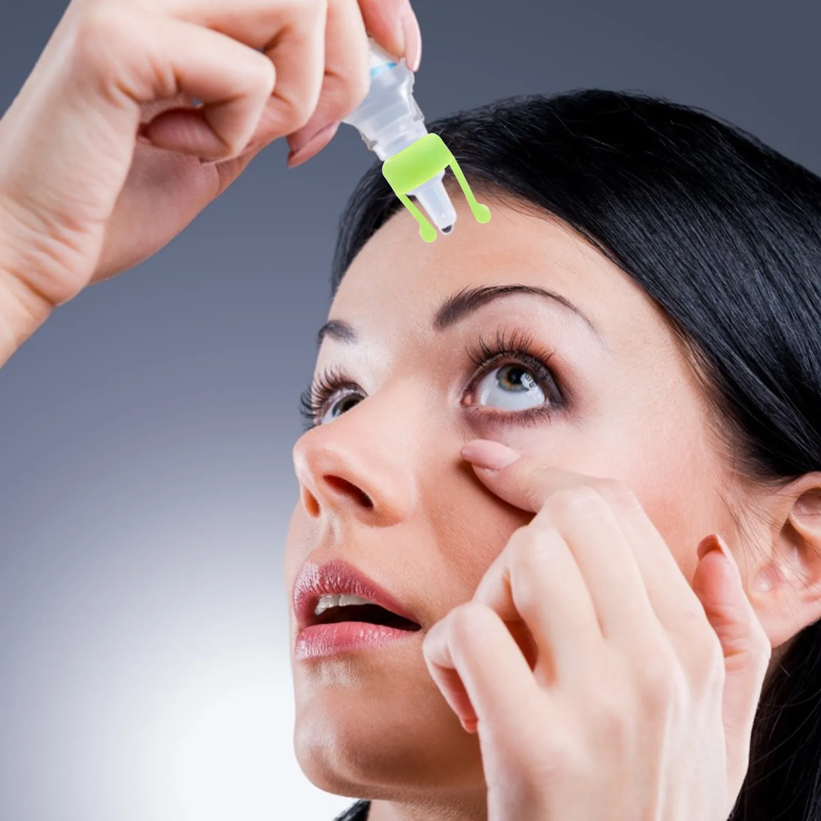 

Green Bottle Holder Spiral Silicone Drop Applicator Guide Durable Brackets Toddler Accurate Dripping Anti-Shake Storage Rack