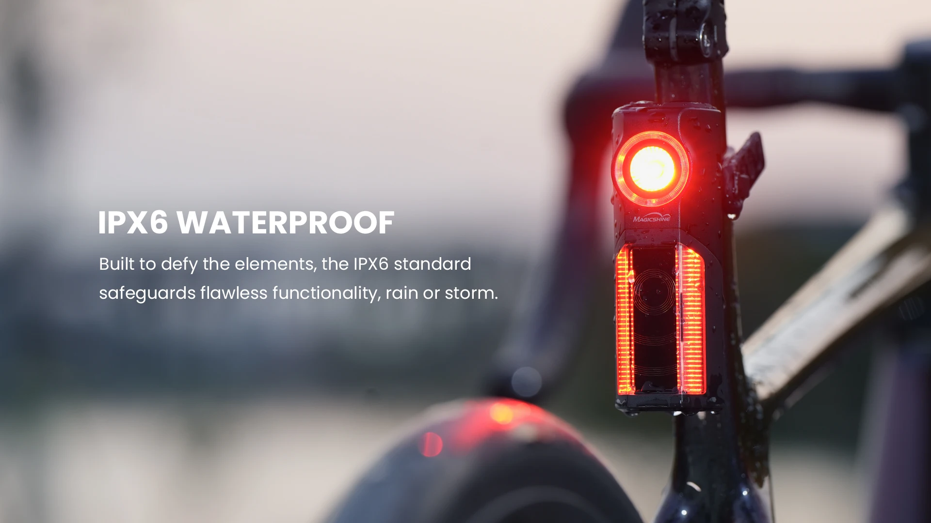 Magicshine SEEMEE R300 Luz traseira de radar de bicicleta Lâmpada