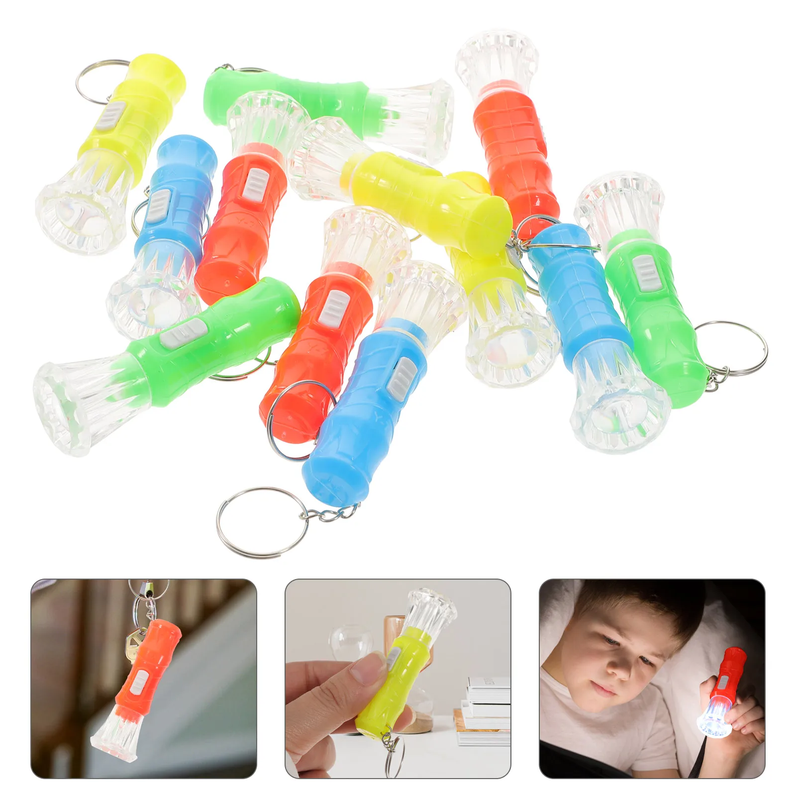 100 قطعة مشاعل صغيرة المفاتيح مصباح ليد زر صغير الحجم التخييم المشي لمسافات طويلة الكبار المحمولة البلاستيك