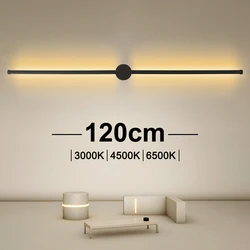 Modern Minimalist LED Linear Wall Lamp 80cm/100cm/120cm Long Strip Wall Lamp Bedroom Living Room Home Decor