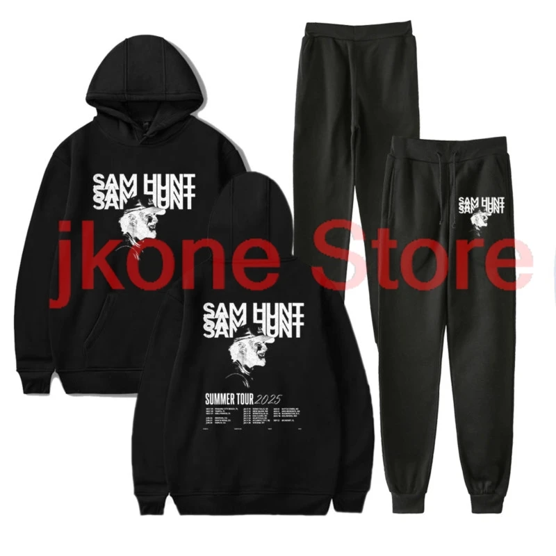 

Sam Hunt Tour 2025 Merch толстовки с капюшоном, комплект брюк для бега для женщин/мужчин, толстовки унисекс, уличная одежда