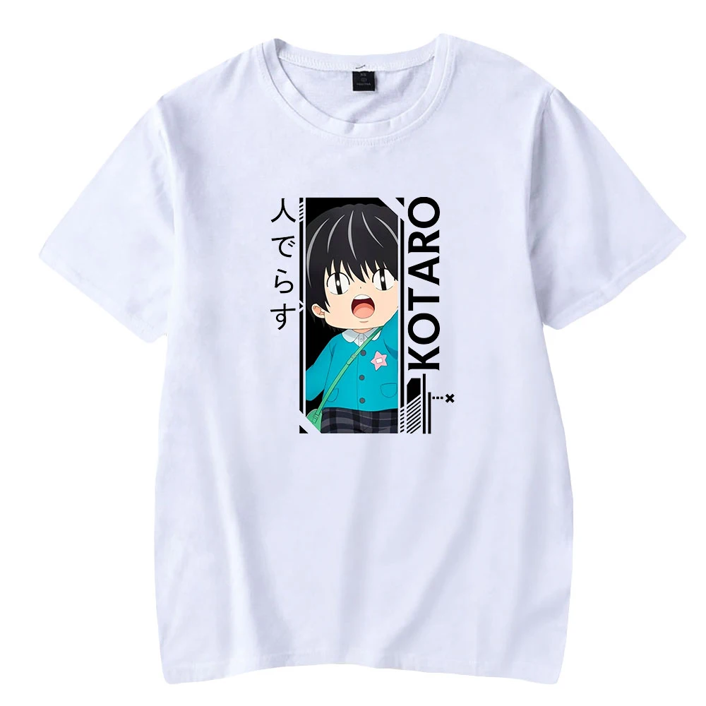 Camiseta de Anime Kotaro Lives Alone, camiseta de manga corta con cuello redondo para mujer y hombre, camiseta informal de estilo japonés con dibujos animados de verano