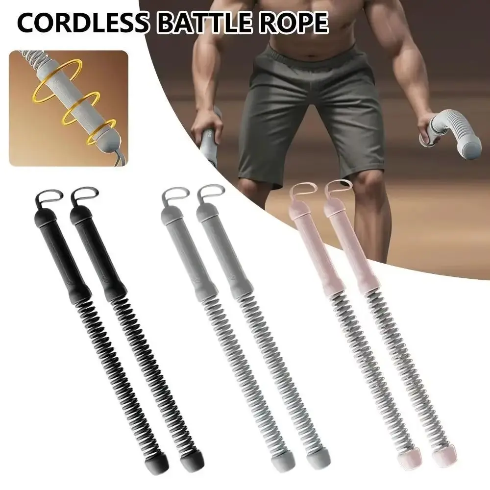 

Replacement Spring Gym Battle Rope Rebound Non Slip Cordless Battle Rope Multifunction Durable Strength Training Bar