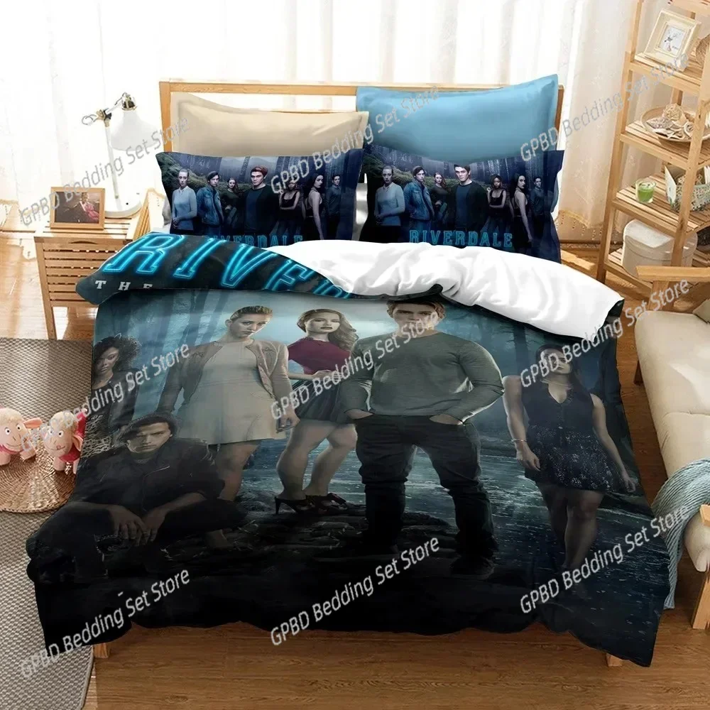 

Lisabridal South Side Serpents Riverdale TV Bedding Set Single Twin Double Queen King Cal King Size Bed Linen Set