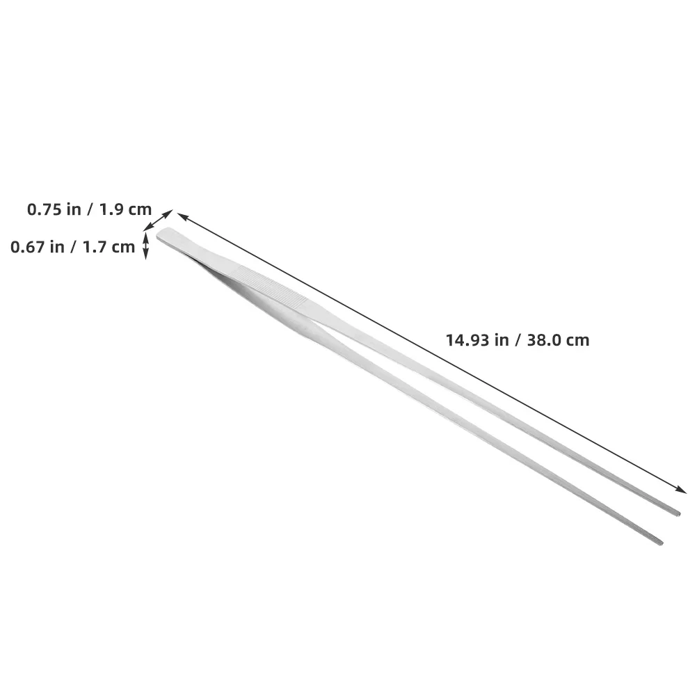 

2Pcs Reptile Feeding Tweezers Extra Long Metal Aquarium Fish Feeder Tongs Terrarium Feeding Tool Long Tweezers for Terrarium