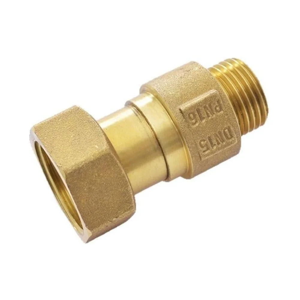 

Telescopic Swing Brass Check Valve Way for Water Meter Systems Easy Install Threaded Connector DN15 DN20 DN25 Sizes