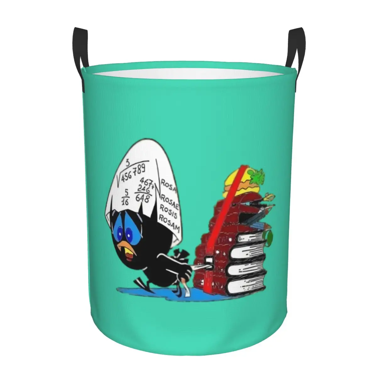 C-Calimeros Manga Anime Laundry Basket Foldable Italy TV Cartoon Clothes Hamper for Nursery Kids Toys Storage Bag
