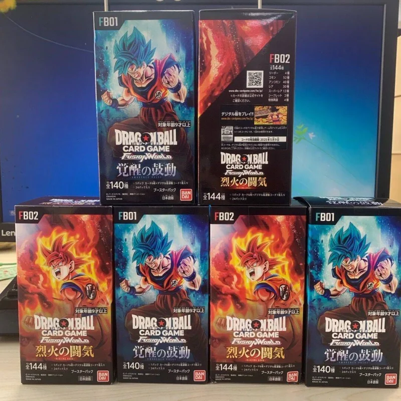 

Bandai 100% Original Tcg Dragon Ball Card Japanese Edition SB01 Awakening Agitation FB01-FB06 Fiery Fighting Qi Supplement Packs