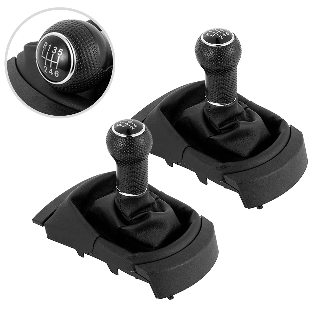 

5/6 Speed Car Manual Gear Shift Knob Boot Shift Lever Head Ball Cover For Seat For Ibiza 2002-2010 Gear Shift Protective Collars