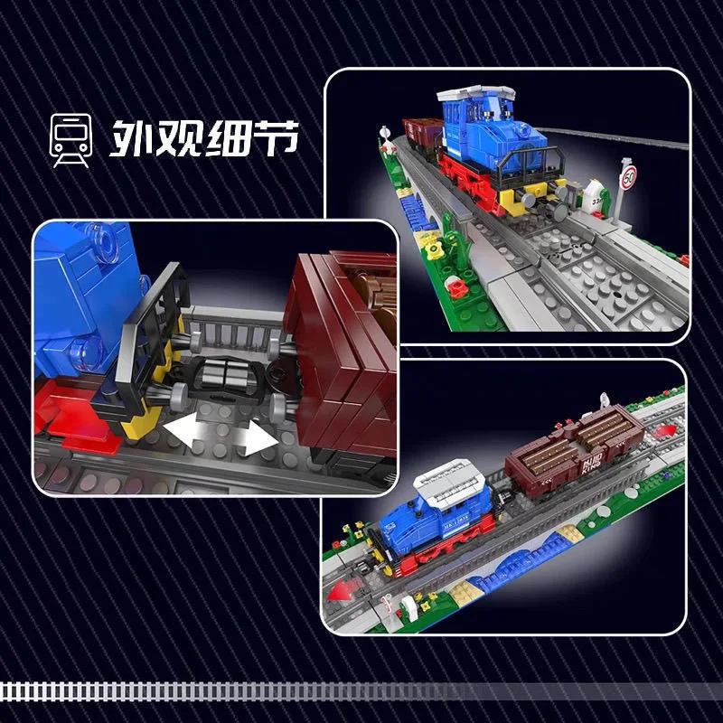 Mould King ESU-KG2300 Diesel Locomotive Electric Version Building Block Assembly Model 12038
