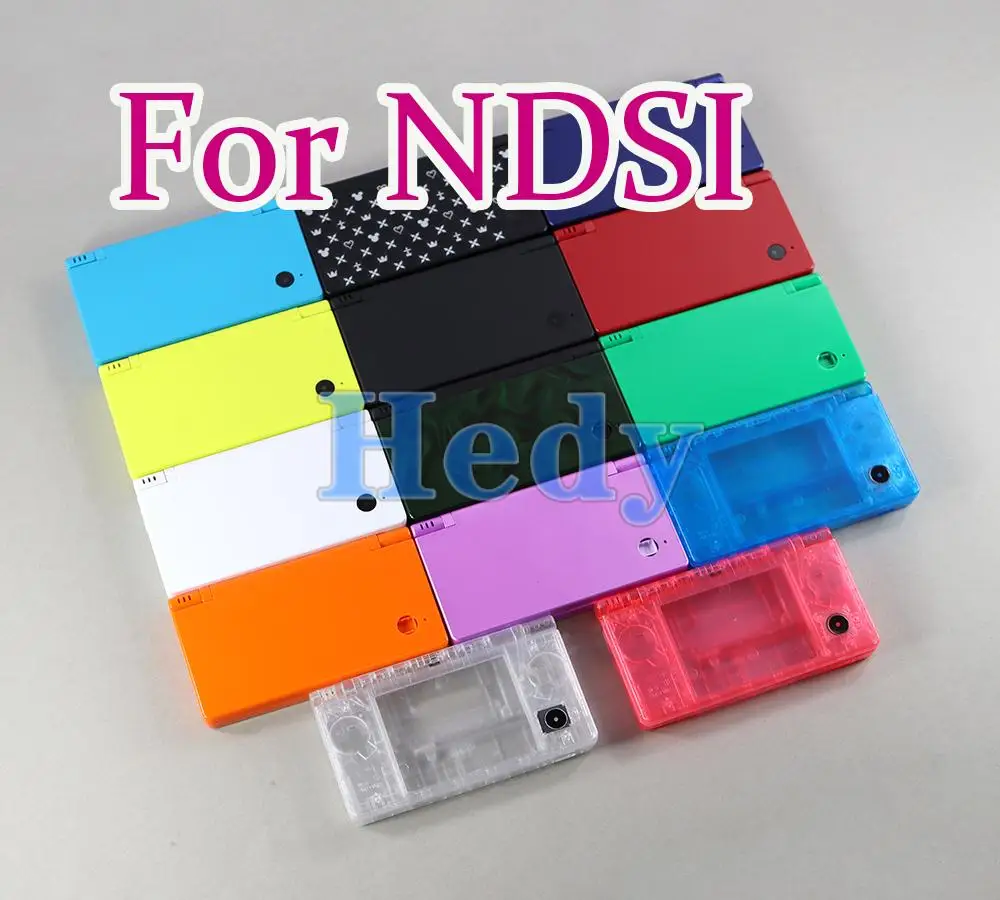 1 مجموعة صنع في الصين غطاء الإسكان الكامل استبدال قذيفة ل نينتندو DSi NDSi وحدة التحكم غطاء مع زر أطقم عدسة الشاشة