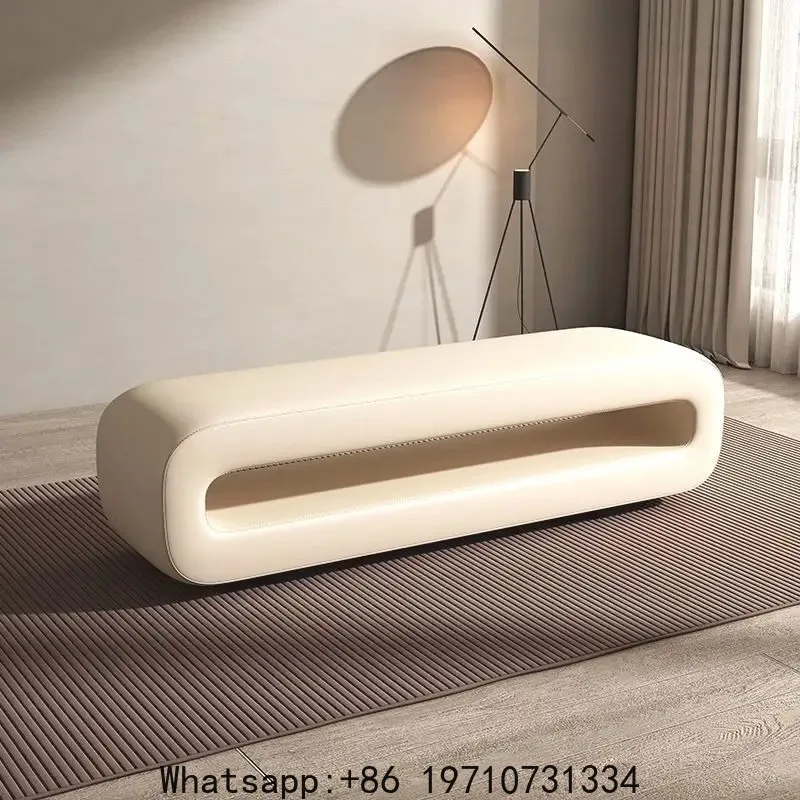 

Nordic Home Creative Porch Shoe Benchs Living Room Leisure Long Dining Bench Bedroom Comfortable Light Luxury Dressing Benchs